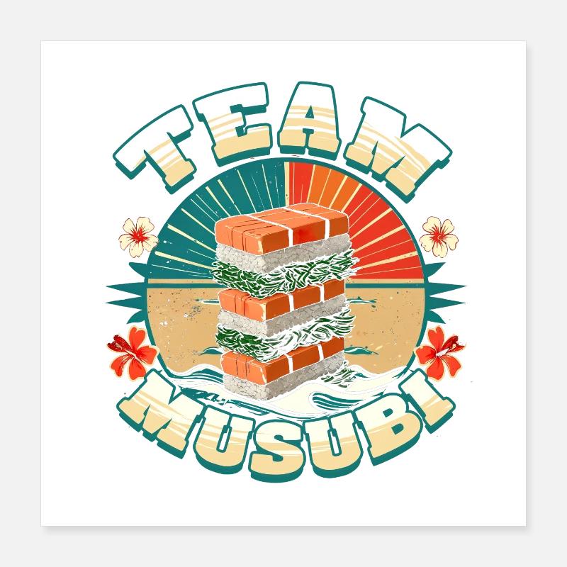 Équipe Musubi Poster 40 x 40 cm