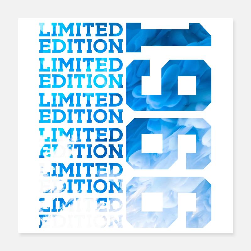 ÉDITION LIMITÉE 1966 60 ANS 60E ANNIVERSAIRE Poster 40 x 40 cm