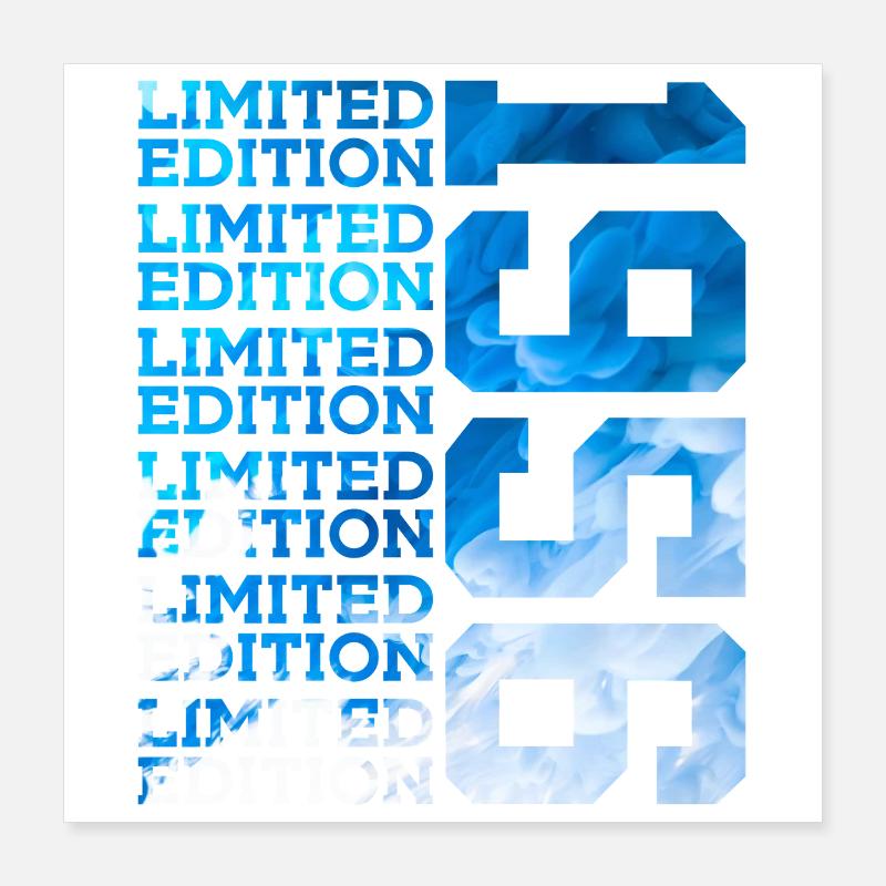 ÉDITION LIMITÉE 1956 70 ANS 70E ANNIVERSAIRE Poster 40 x 40 cm