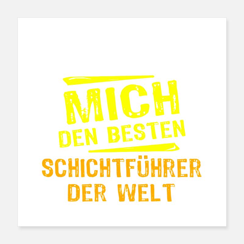 Don de superviseur de service Poster 40 x 40 cm