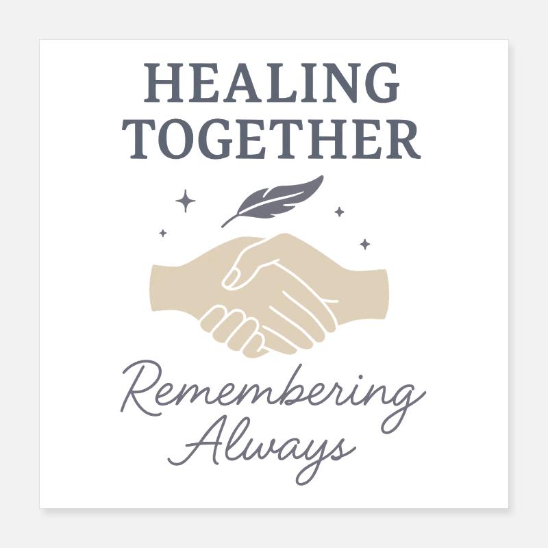 Bereavement Support Remembrance Group Poster 16" x 16" (40x40 cm)