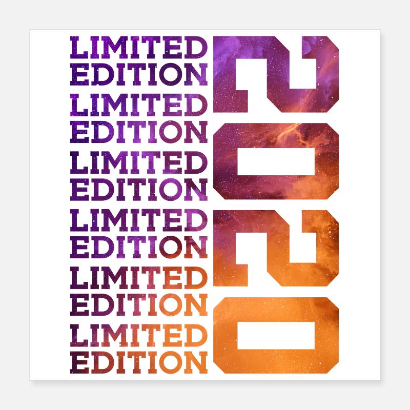 6 ANS ÉDITION LIMITÉE 6E ANNIVERSAIRE 2020 Poster 40 x 40 cm