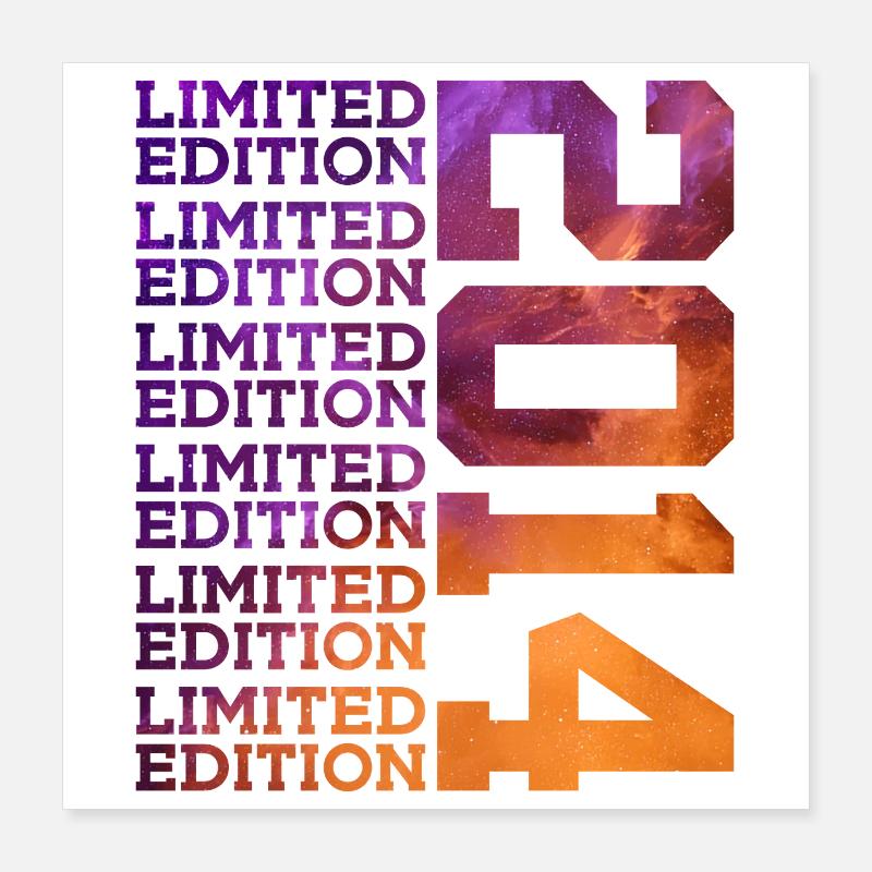 12 ANS ÉDITION LIMITÉE 2014 12E ANNIVERSAIRE Poster 40 x 40 cm