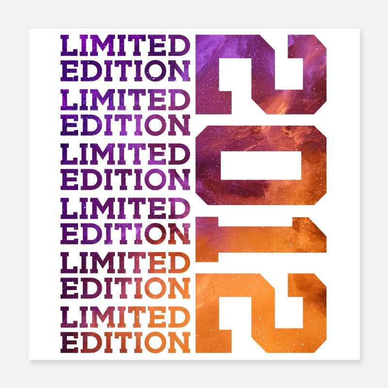 14 Jahre LIMITED EDITION 2012 14. Geburtstag Poster 40x40 cm