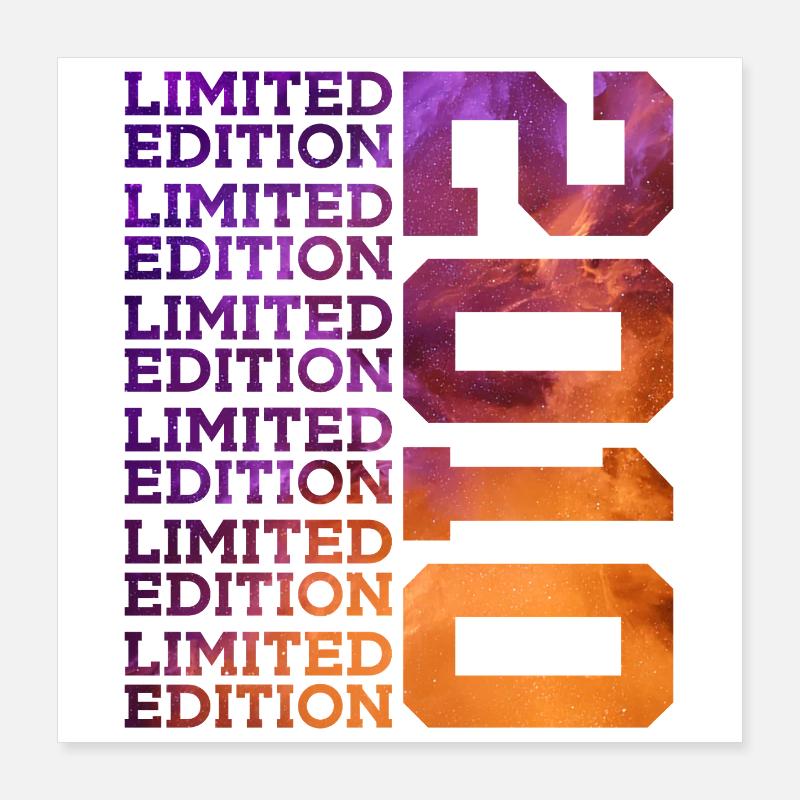 16 ANS ÉDITION LIMITÉE 2010 16E ANNIVERSAIRE Poster 40 x 40 cm