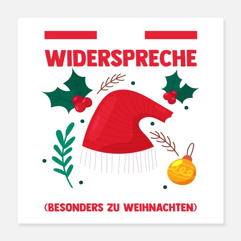 Noël du Père Noël Poster 40 x 40 cm