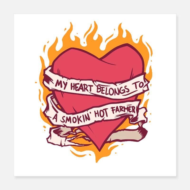 Ehefrau eines Bauern Mutter Poster 40x40 cm