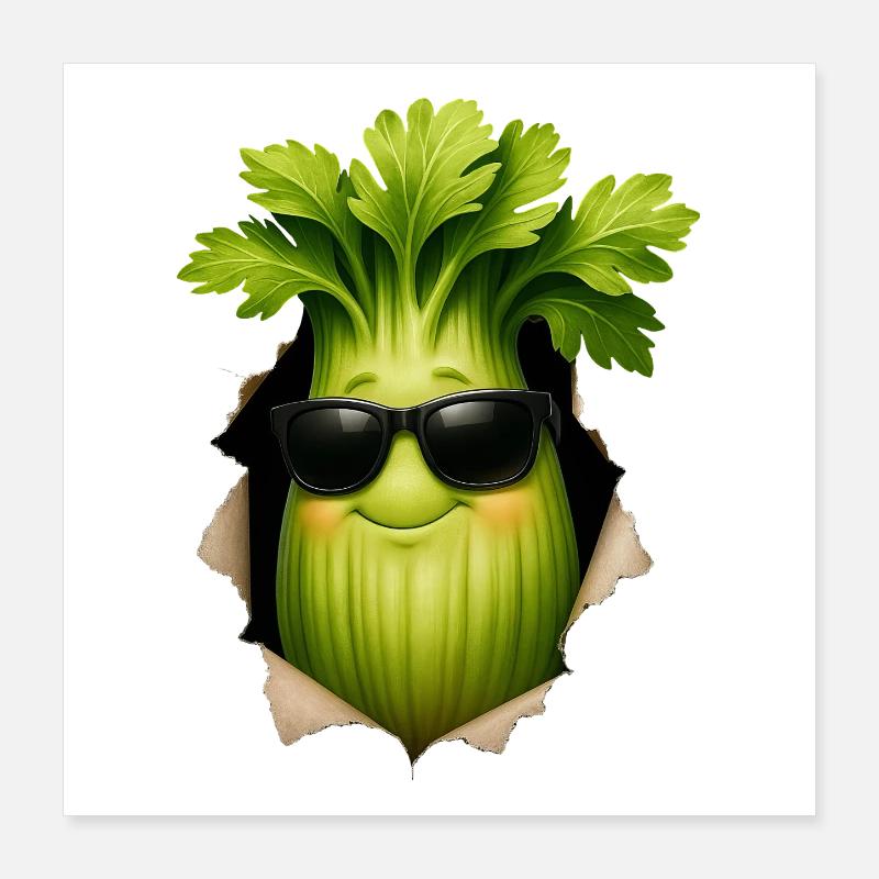 celery Poster 16" x 16" (40x40 cm)