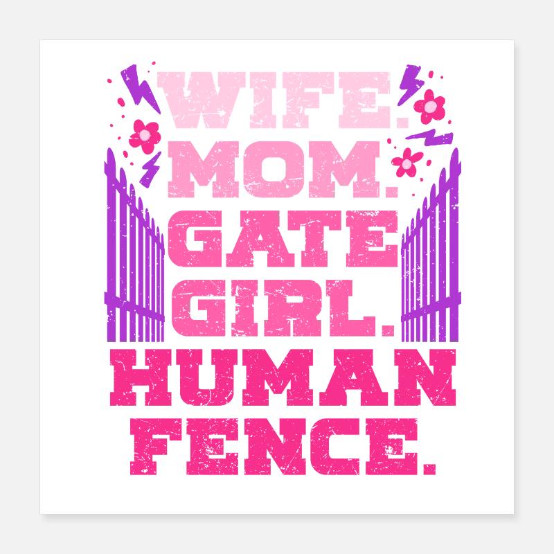 Ehefrau eines Bauern Mutter Poster 40x40 cm