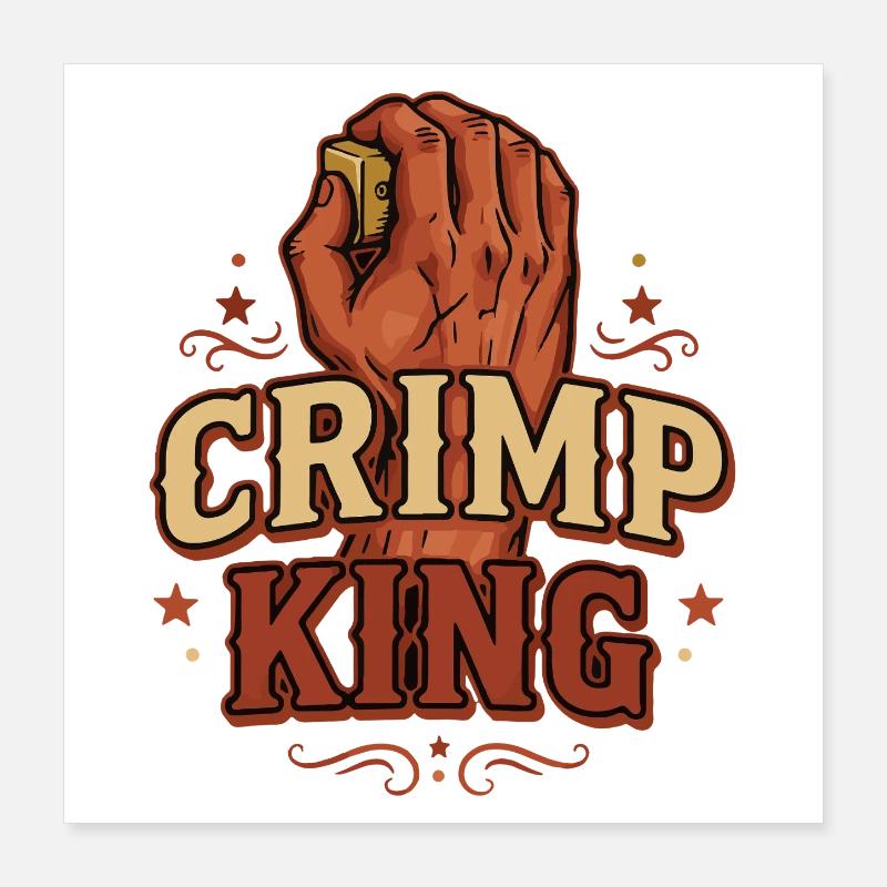 Escalade de Rock Fun de Crimp King Poster 40 x 40 cm