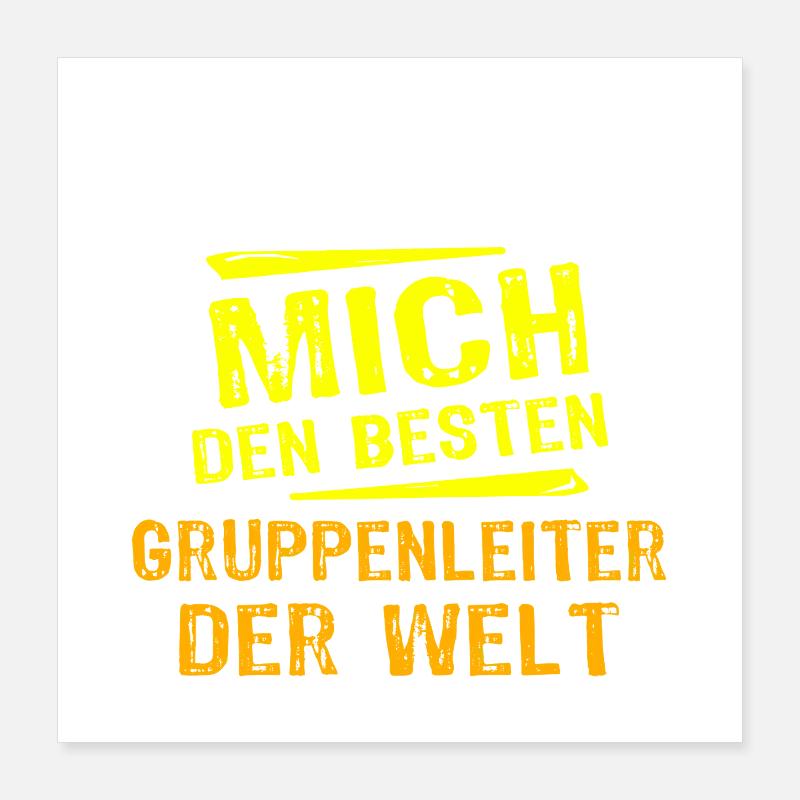 Don de chef de groupe Poster 40 x 40 cm