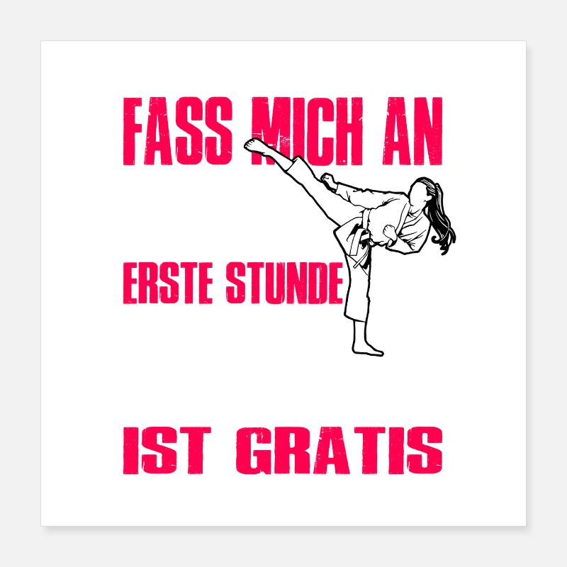 Karate Training Gifts Karate Training Poster 16" x 16" (40x40 cm)