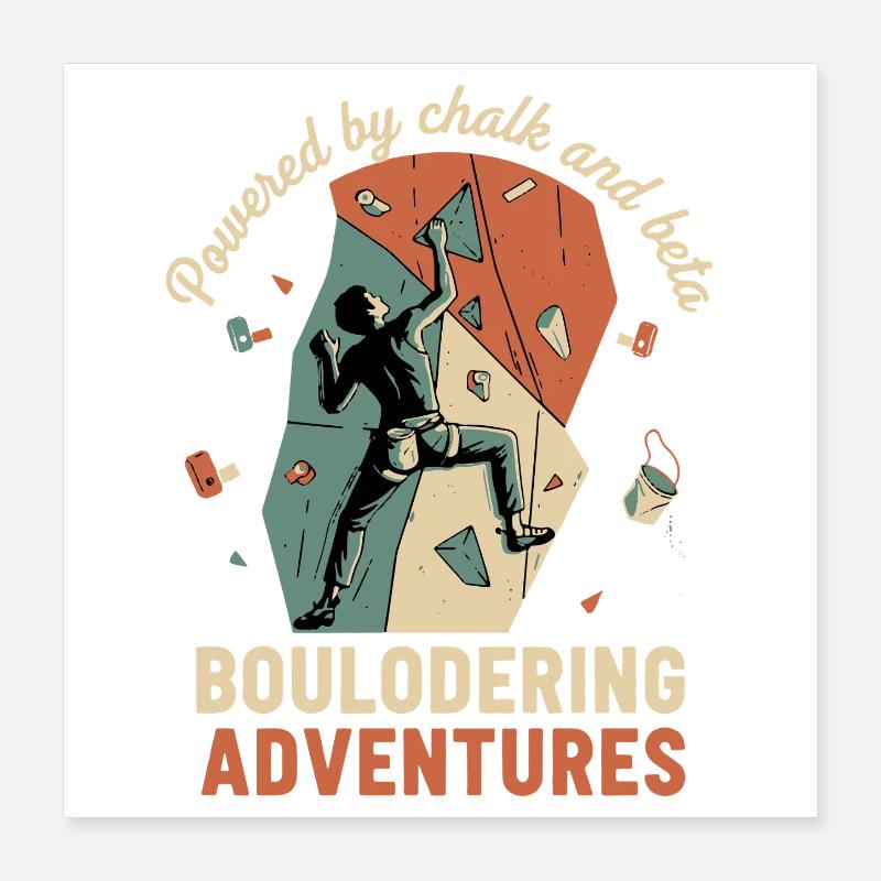 Propulsés par la craie et les aventures de bloc Beta Poster 40 x 40 cm