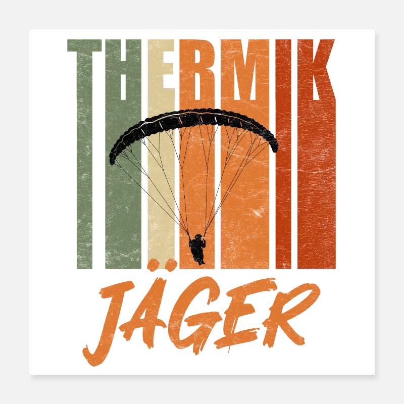 Parapente THERIK JÄGER Fun Poster 40 x 40 cm