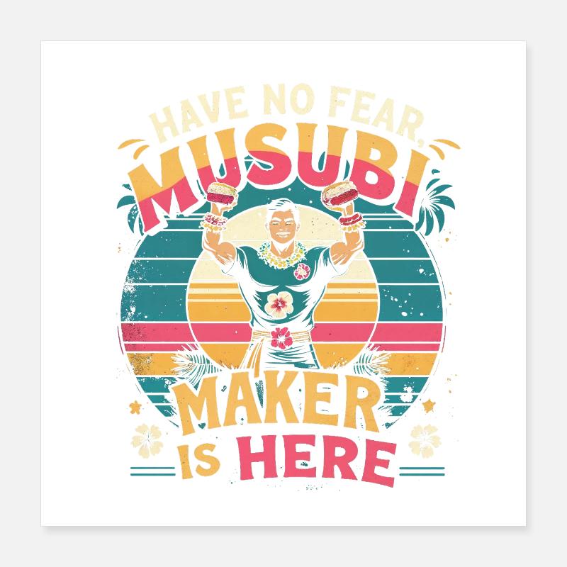 Musubi Maker Is Here Poster 40x40 cm