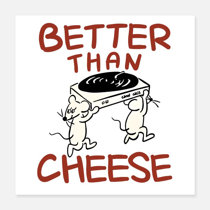 Lustige Mäuse Poster 40x40 cm