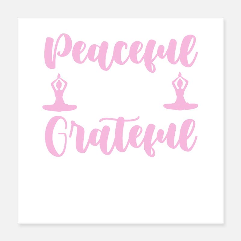 Friedlicher Geist Dankbares Herz Poster 40 x 40 cm