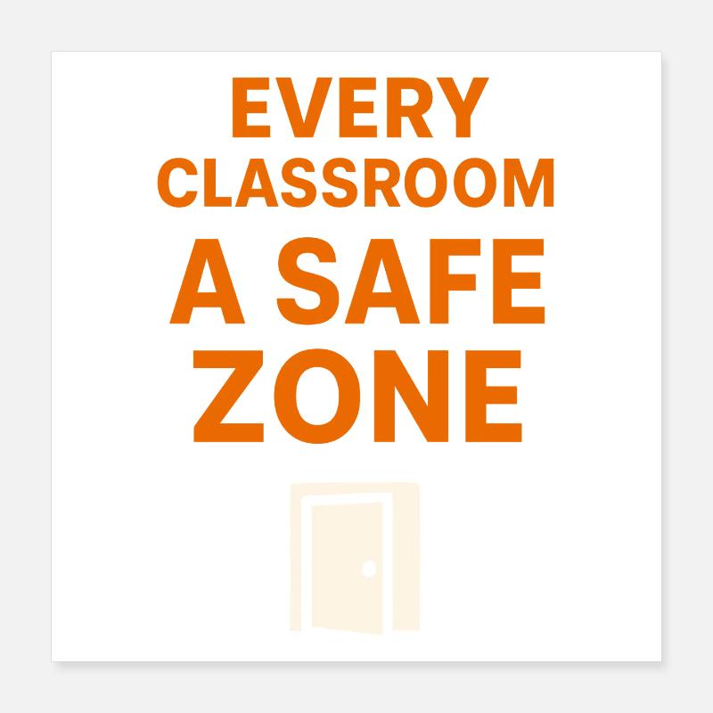 Anti-mobbing-freundlichkeit, Stehen Sie Poster 40x40 cm