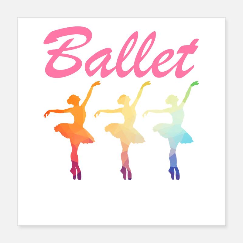 Ballet : Les danses de l’âme Poster 40 x 40 cm