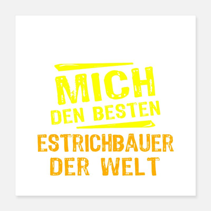 Don Constructeur de Screed Poster 40 x 40 cm