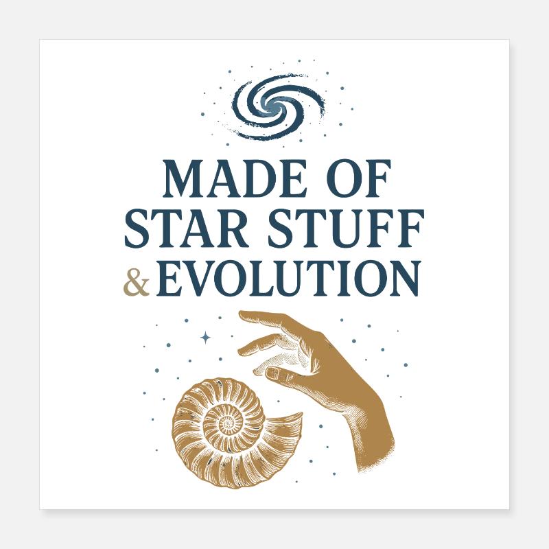 Charles Darwin Gift Natural Poster 16" x 16" (40x40 cm)