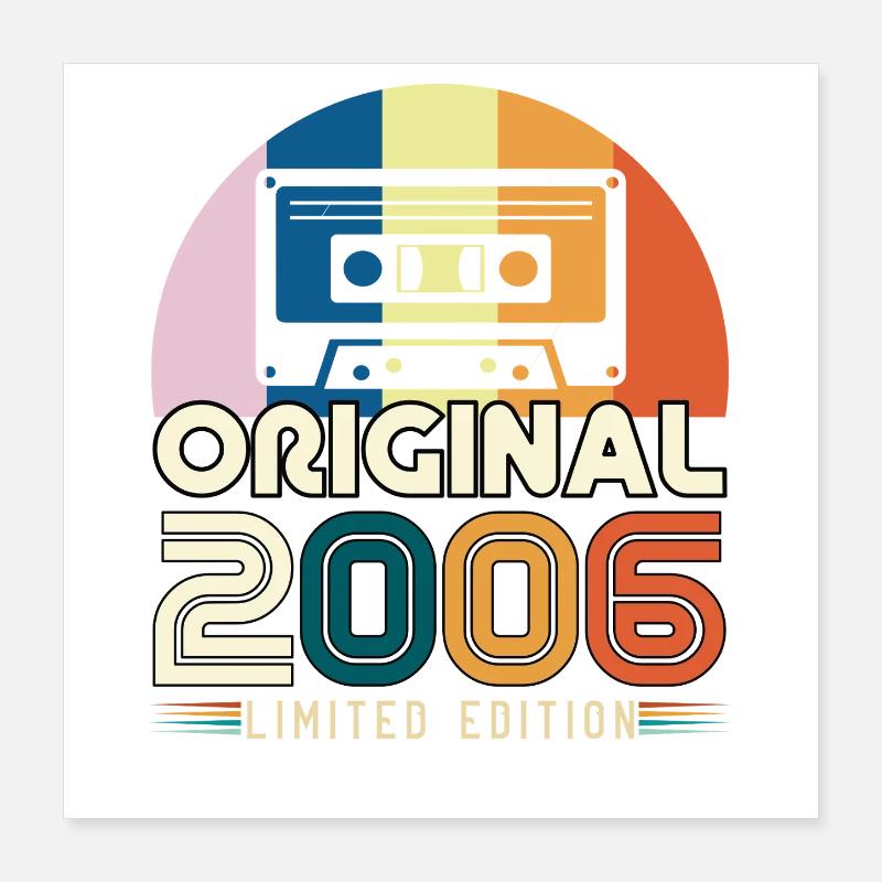 2006 Geburtstag Original Vintage-Geschenkkassette Poster 40x40 cm