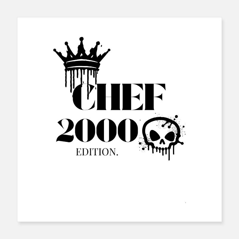 Chef Edition 2000 Lustiges 25 Geburtstag Design Poster 40x40 cm