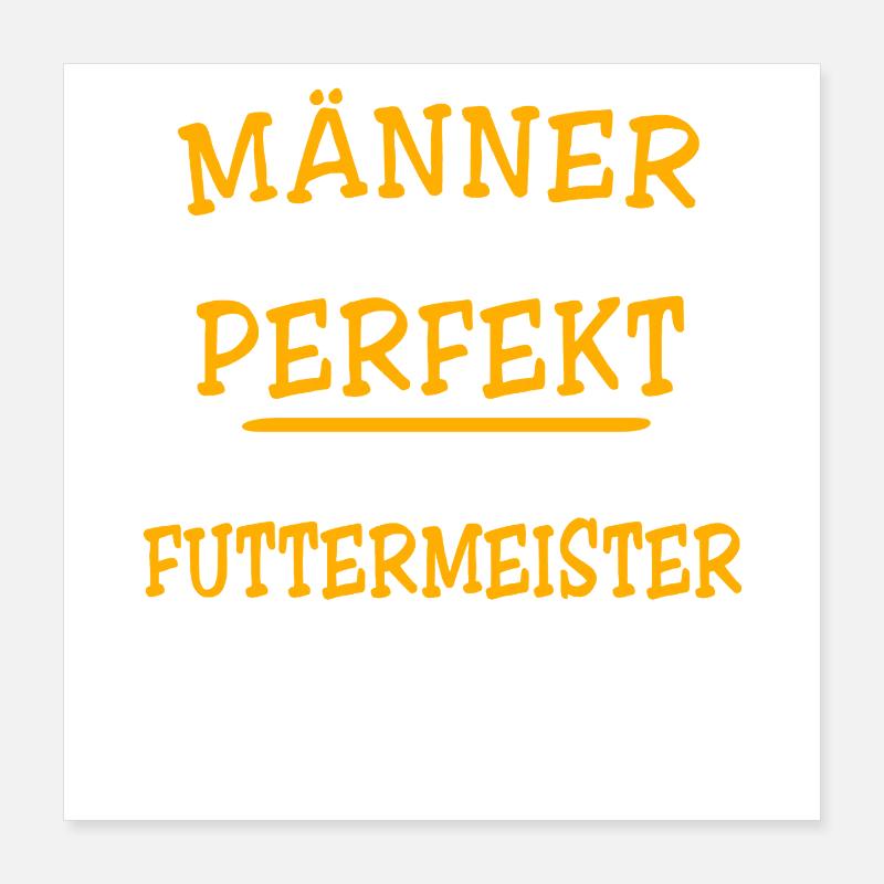 Dictons de Futtermeister Poster 40 x 40 cm