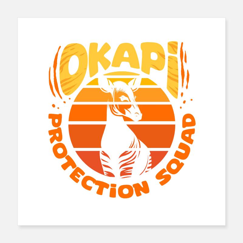 Okapi Protection Squad Poster 40x40 cm