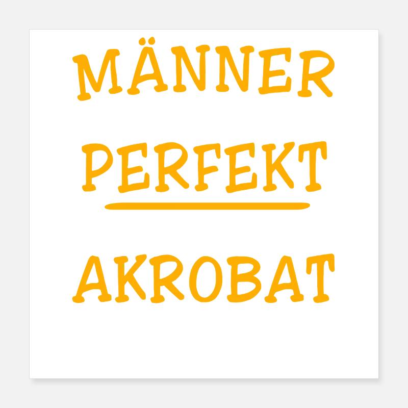 Acrobat Acrobatics Poster 16" x 16" (40x40 cm)