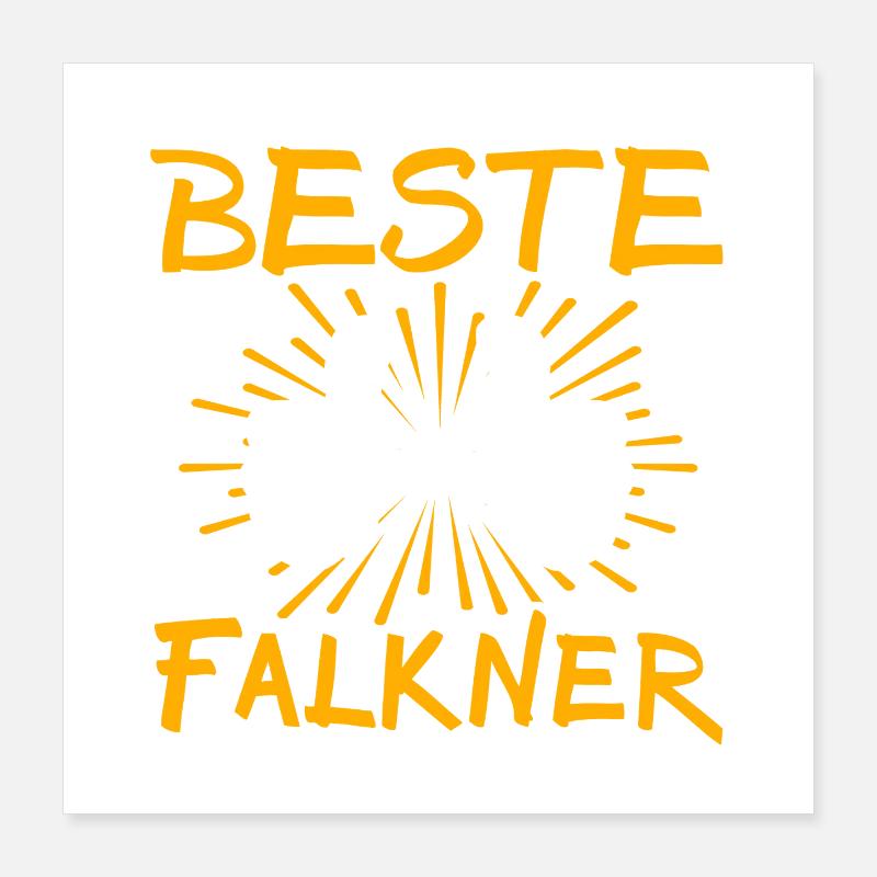 Falkner Geschenkidee Poster 40x40 cm
