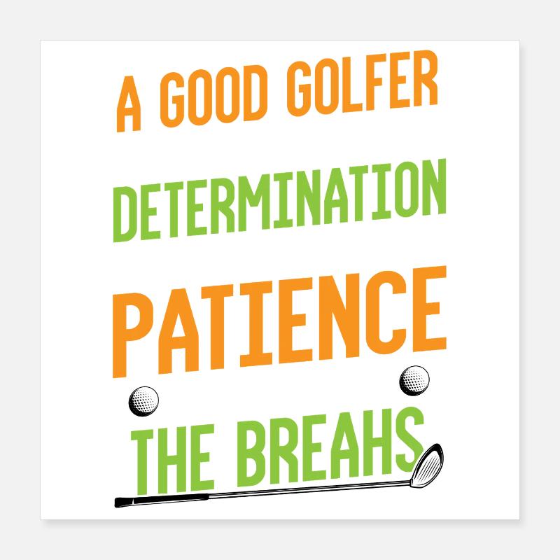 Golf Poster 40x40 cm