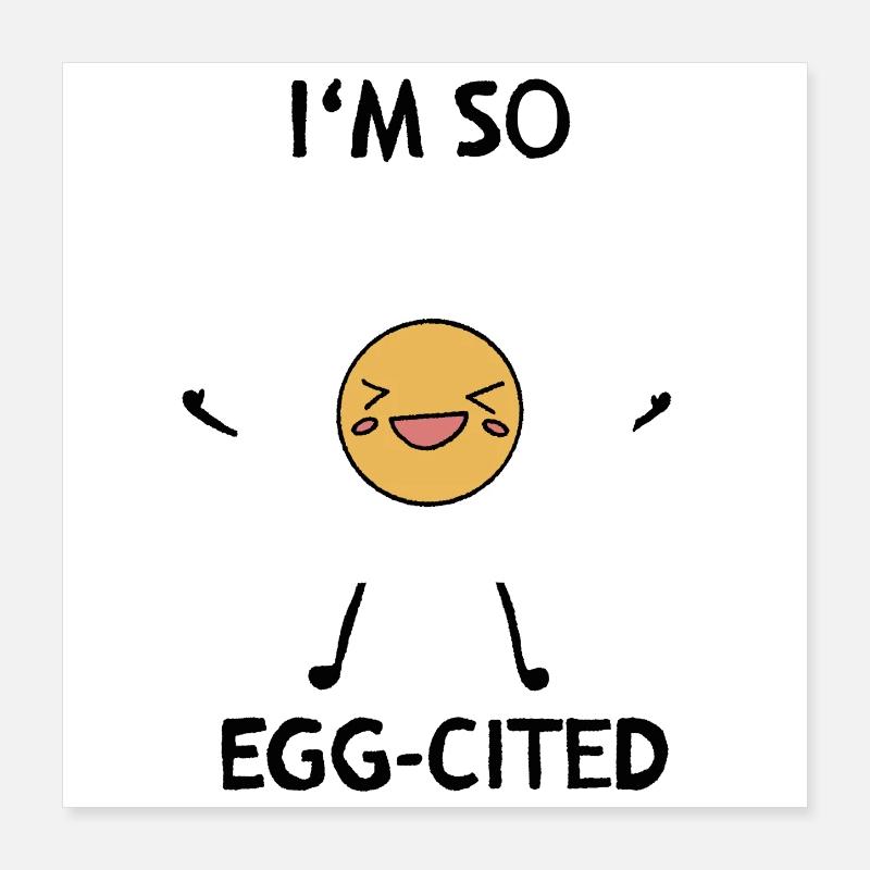 Egg-cited Breakfast Delight Poster 16" x 16" (40x40 cm)