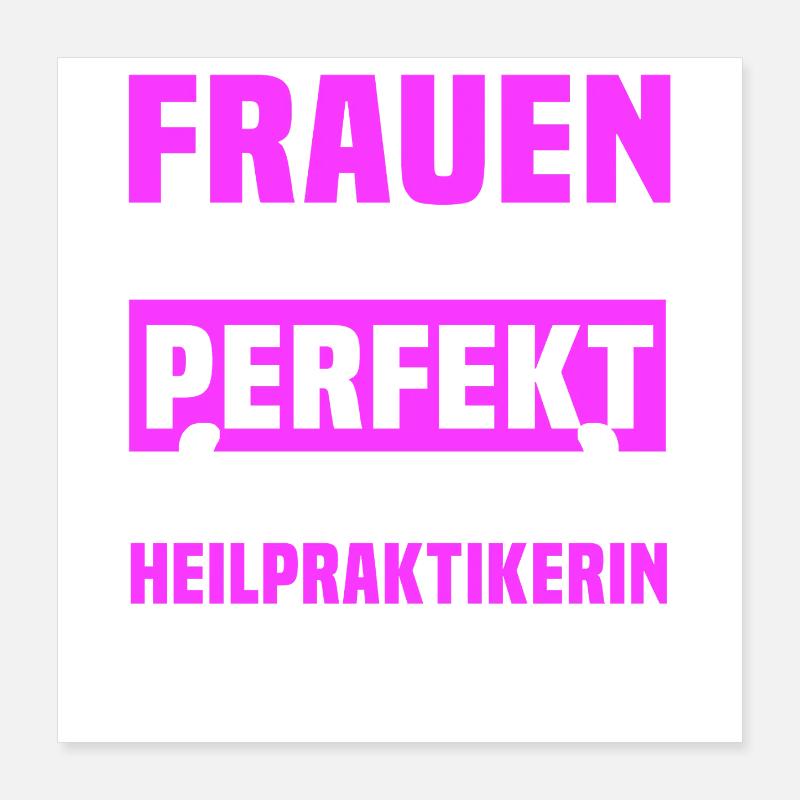 Naturopath Spruch Poster 16" x 16" (40x40 cm)