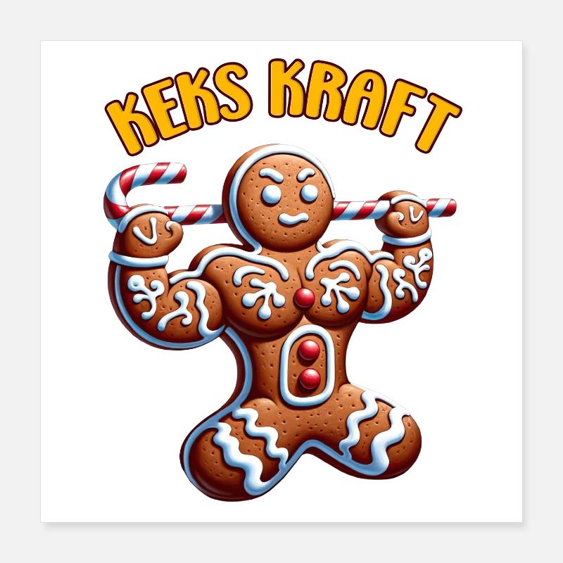 Amusement de force de force de Noël Poster 40 x 40 cm