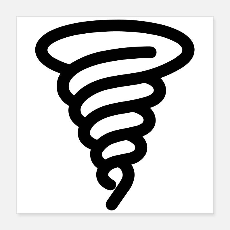 Tornado Poster 40x40 cm