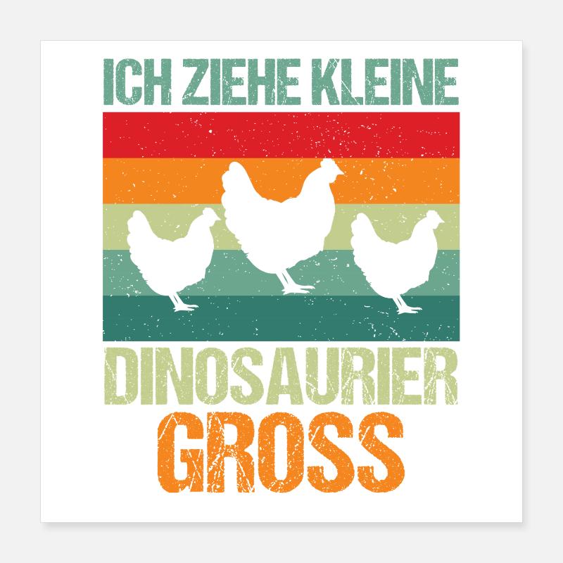 poulets poulets éleveurs de poulets éleveurs poulets d’élevage Poster 40 x 40 cm
