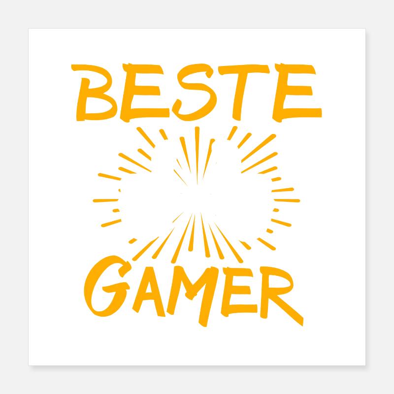 Gamer Geschenkidee Poster 40x40 cm