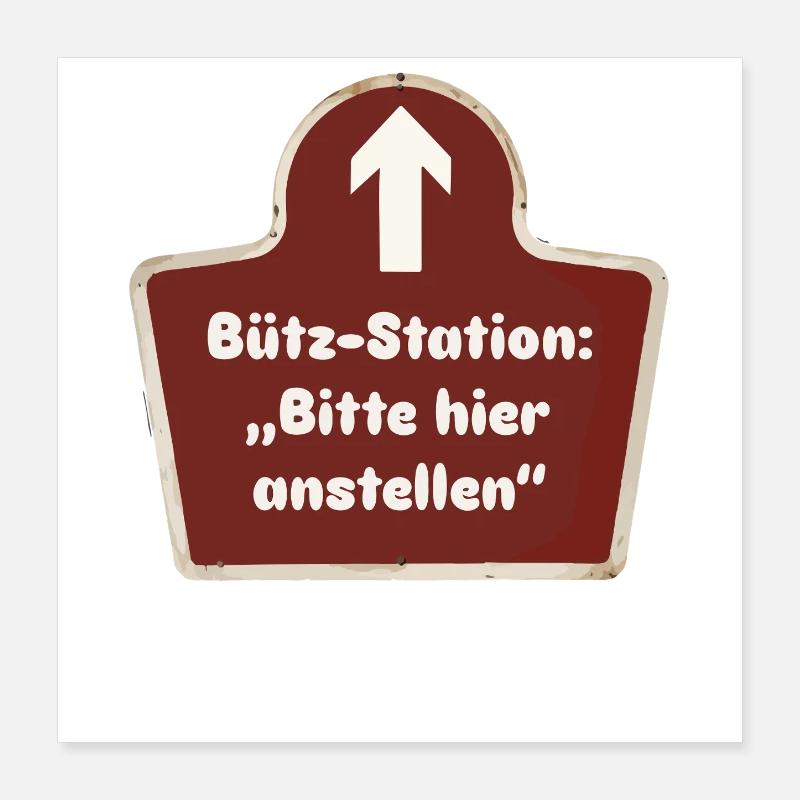 Bütz-Station Carnival Costume Replacement Kölle Alaaf Poster 16" x 16" (40x40 cm)