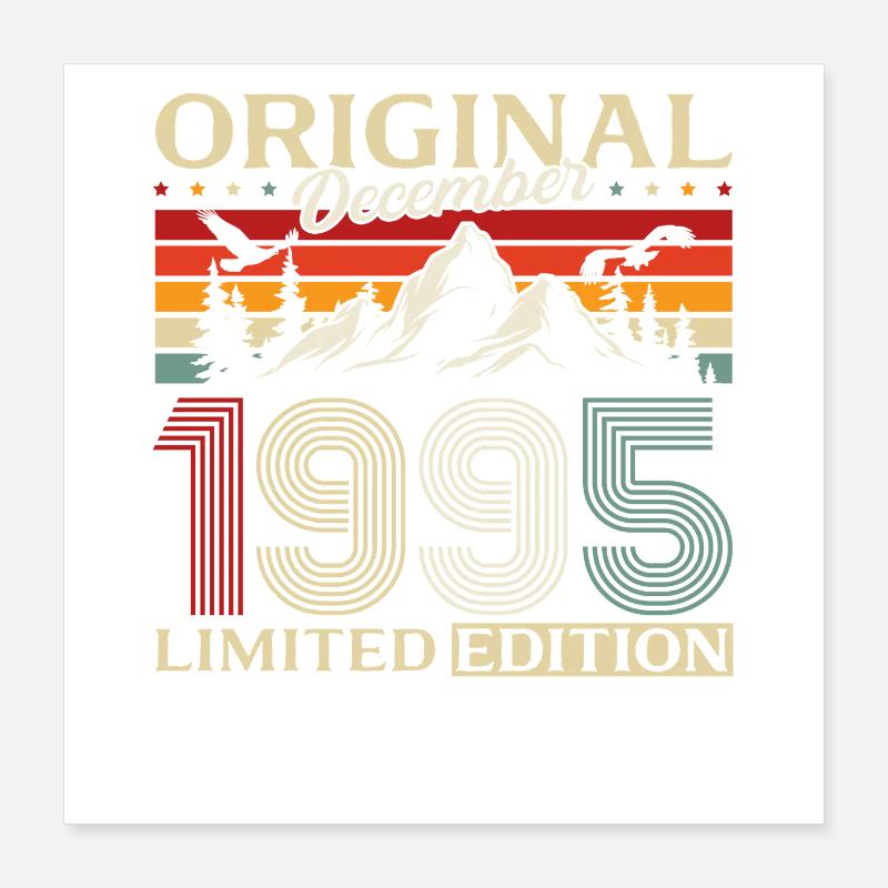 30e anniversaire Original Décembre Volume 1995 Poster 40 x 40 cm