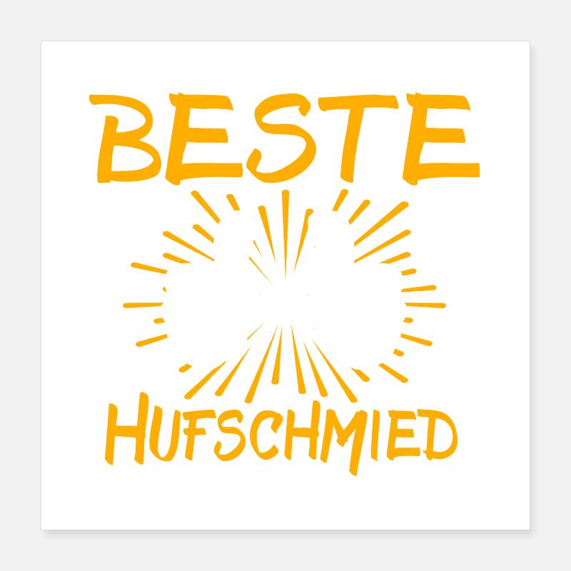 Idée de cadeau pour le maréchal-ferrant Poster 40 x 40 cm