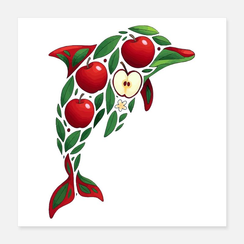 Pomme dauphin Poster 40 x 40 cm