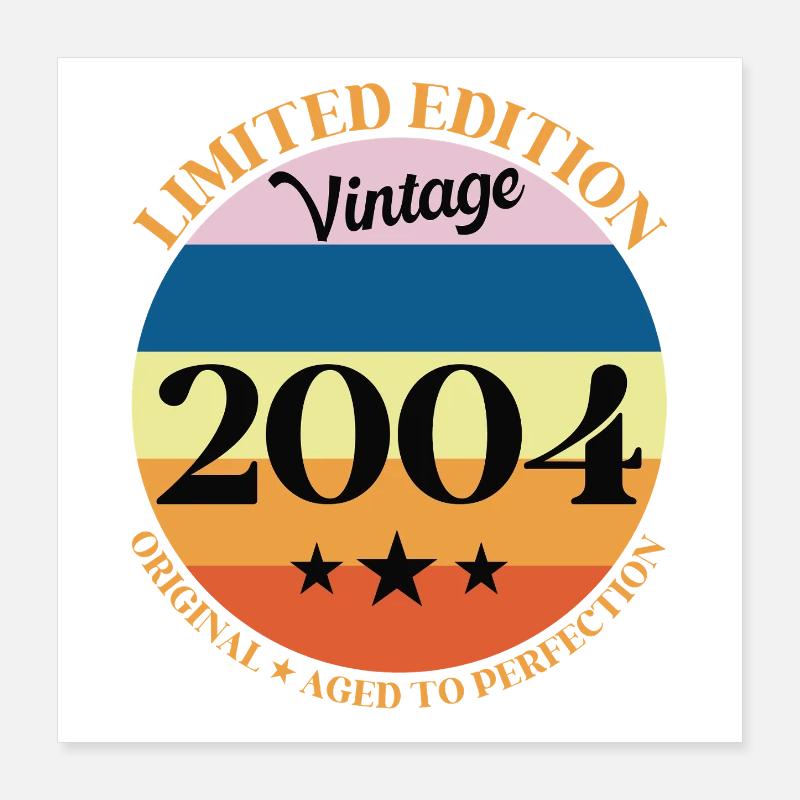 Geburtstagsgeschenk 2004 Poster 40x40 cm