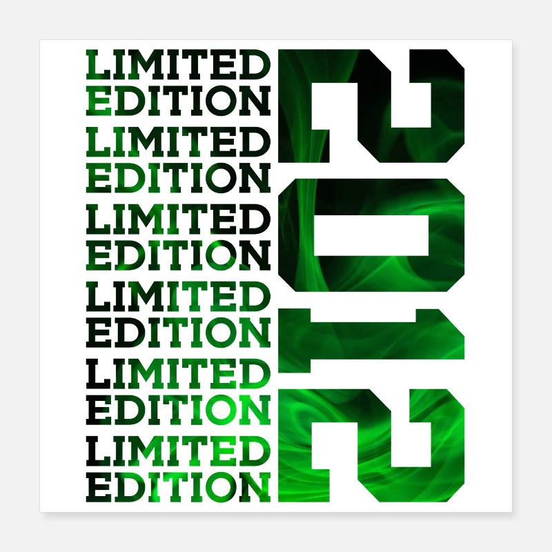 ÉDITION LIMITÉE 2012 14 ANS 14E ANNIVERSAIRE Poster 40 x 40 cm