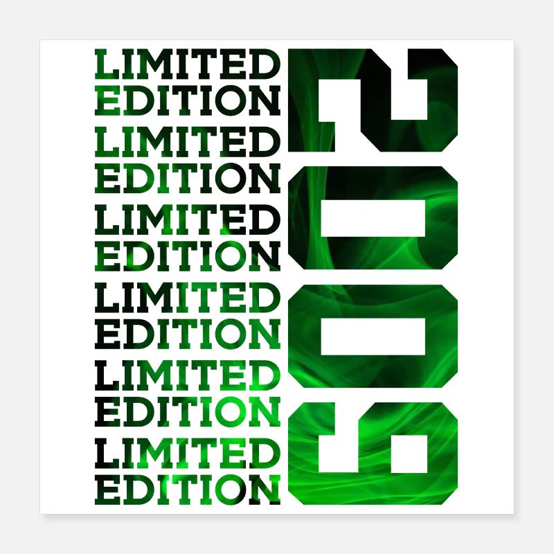 ÉDITION LIMITÉE 2009 17 ANS 17E ANNIVERSAIRE Poster 40 x 40 cm