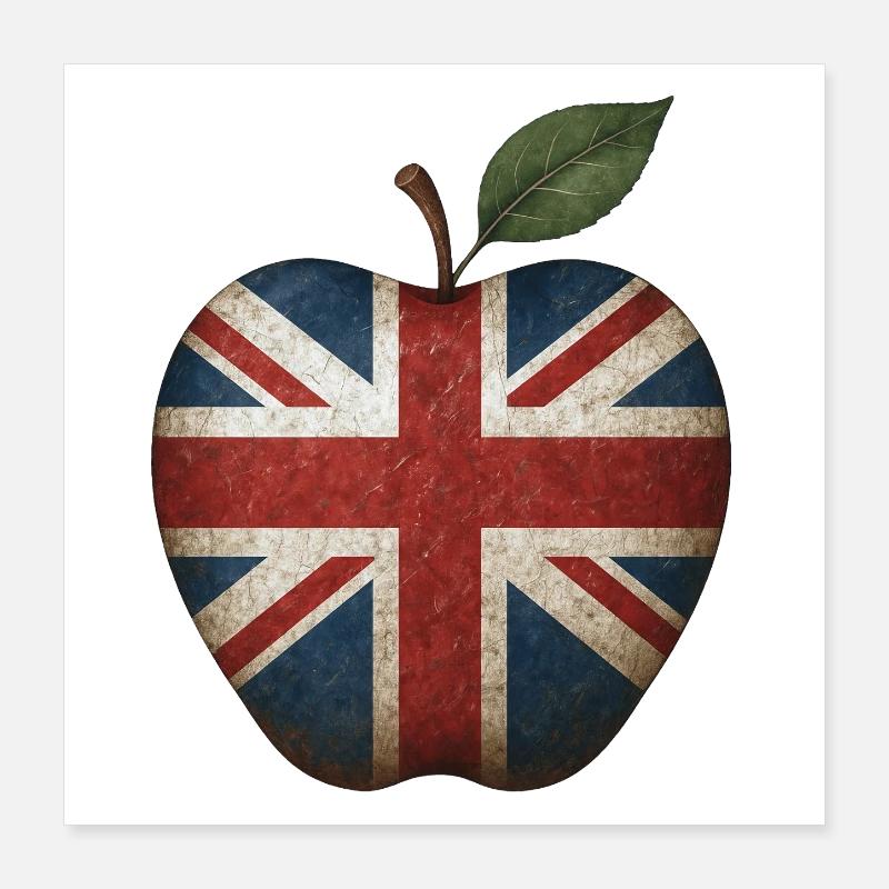 Grande-Bretagne : Angleterre Poster 40 x 40 cm