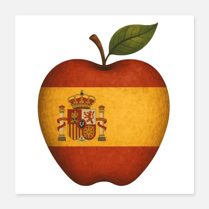 Spanien Poster 40x40 cm