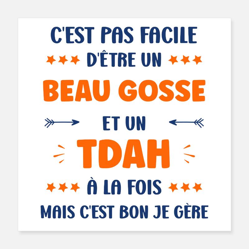 tdah Poster 40 x 40 cm