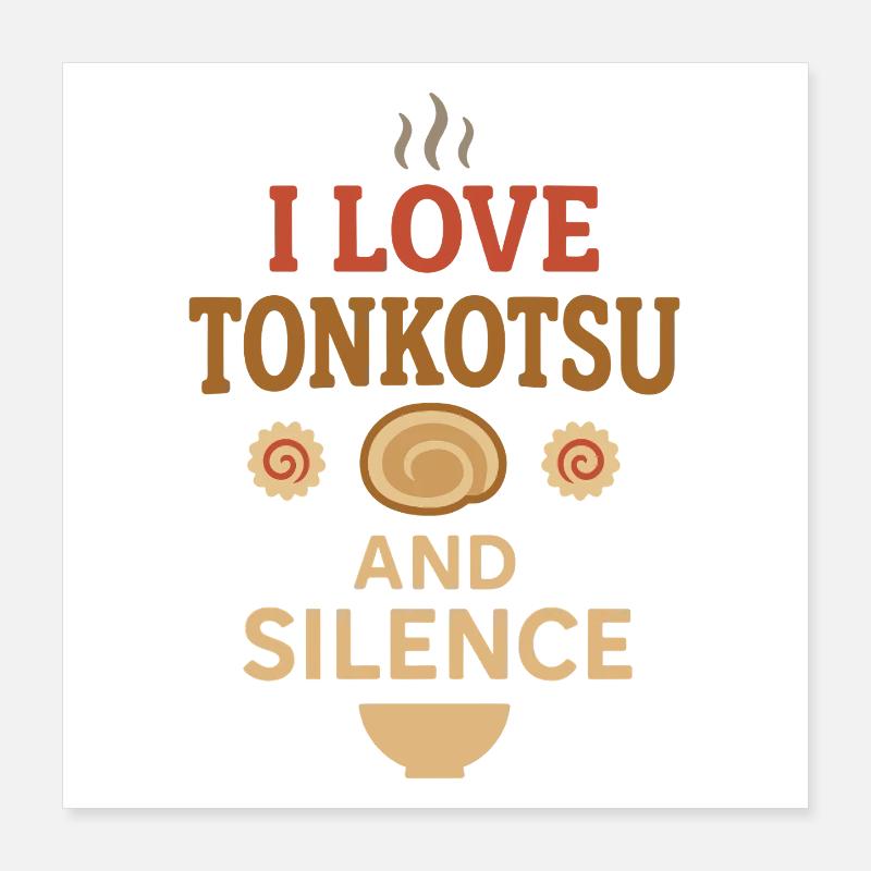 Ramen Bar Real Ramen Bouillon Tonkotsu Poster 40 x 40 cm