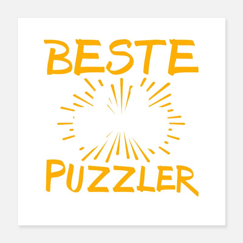 Puzzler Gift Idea Poster 16" x 16" (40x40 cm)